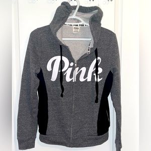 PINK zip hoodie size small
